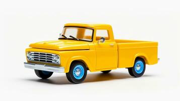 Displaying a 3D miniature Pickup Truck. Generative AI photo