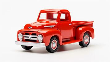 Displaying a 3D miniature Pickup Truck. Generative AI photo