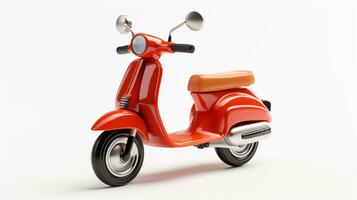 Displaying a 3D miniature Moped. Generative AI photo