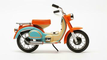 Displaying a 3D miniature Moped. Generative AI photo