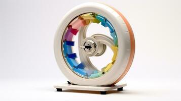 Displaying a 3D miniature Monowheel. Generative AI photo