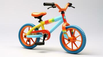 Displaying a 3D miniature Hybrid Bike. Generative AI photo