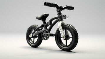 Displaying a 3D miniature Folding Bike. Generative AI photo