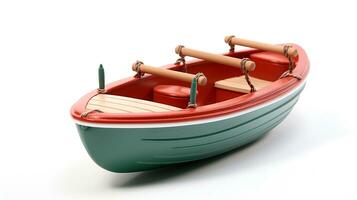 Displaying a 3D miniature Dinghy. Generative AI photo