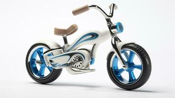 Displaying a 3D miniature Cruiser Bike. Generative AI photo