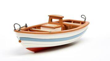 Displaying a 3D miniature Dinghy. Generative AI photo