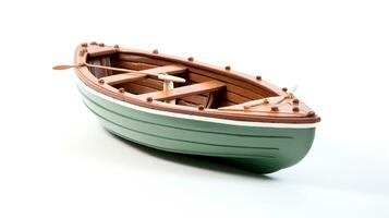 Displaying a 3D miniature Dinghy. Generative AI photo