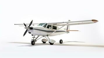 Displaying a 3D miniature Cessna 172. Generative AI photo