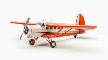 Displaying a 3D miniature Charter Plane. Generative AI photo