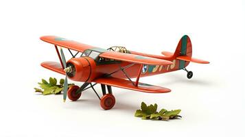 mostrando un 3d miniatura arbusto avión. generativo ai foto