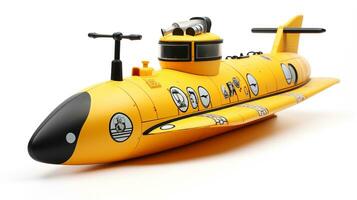 mostrando un 3d miniatura balístico misil submarino. generativo ai foto