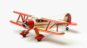 Displaying a 3D miniature Airplane. Generative AI photo