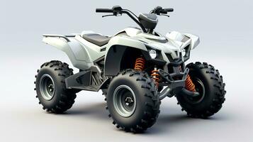 Displaying a 3D miniature ATV - AllTerrain Vehicle. Generative AI photo