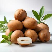 Sweet ripe sapodilla fruit photo