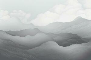 Modern gradient gray background with wave effect. Generative AI photo