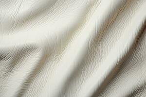 Seamless white cow leather texture with genuine background for sofa photo