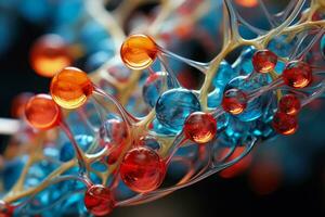 el molécula que lleva genético instrucciones para todas vivo organismos foto