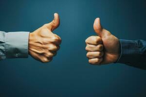 Rate content with a thumbs up or thumbs down using concise feedback photo