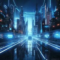 Abstract background cyberpunk theme dramatic atmosphere high quality ai generated image photo