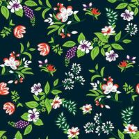 Cute colorful seamless floral design for fashion print vector