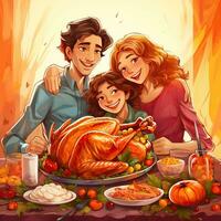 Thanksgiving background high quality ai generated image photo