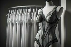 Sensual lingerie on a mannequin. ai generative photo