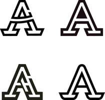 Vector Letter A Shape Logo