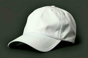 A single white cap sits in isolation, its significance open to interpretation AI Generated photo