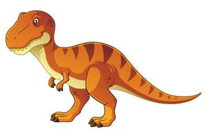 Tyrannosaurus Cartoon Illustration vector