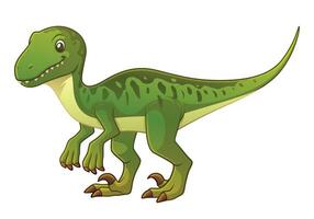 Velociraptor Cartoon Illustration vector