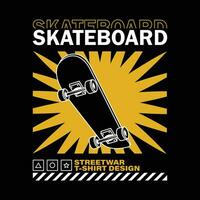 skateboard logo design illustration for printing and other uses vector