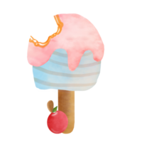 fofa desenhando gelo creme png