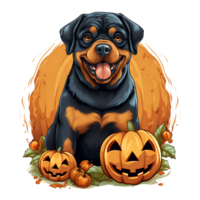 Halloween Dog AI Generated png