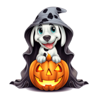 Halloween Dog AI Generated png