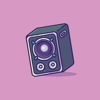Sound system speaker simple cartoon vector illustration electronic devices concept icon isolated