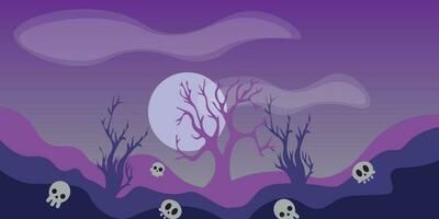 Vector background design with halloween theme