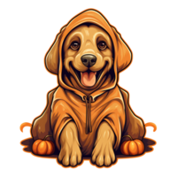 Halloween Dog AI Generated png