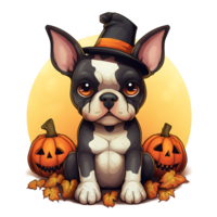 Halloween cane ai generato png