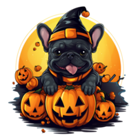 Halloween cane ai generato png