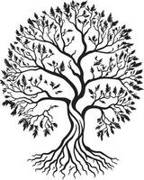 moderno árbol de vida logo vector archivo