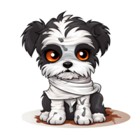 halloween mamma hund ClipArt png ai genererad