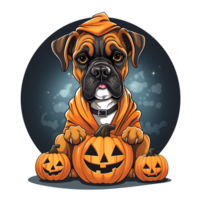 Halloween cane ai generato png