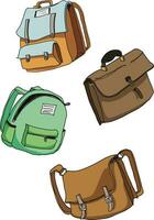 Bags vector illustrations