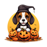 Halloween cane ai generato png