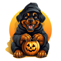 Halloween cane ai generato png