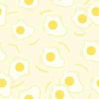 Fried Egg Pattern vector