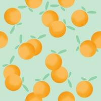 pattern orange fruit vector background