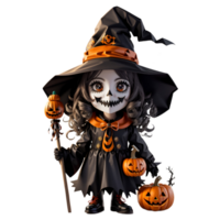 figli di personaggi per Halloween ai generativo png