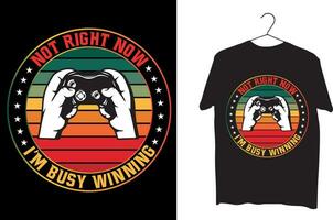 Not right now camping T shirt design vector