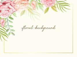 Floral Watercolor Wedding Banner Design vector